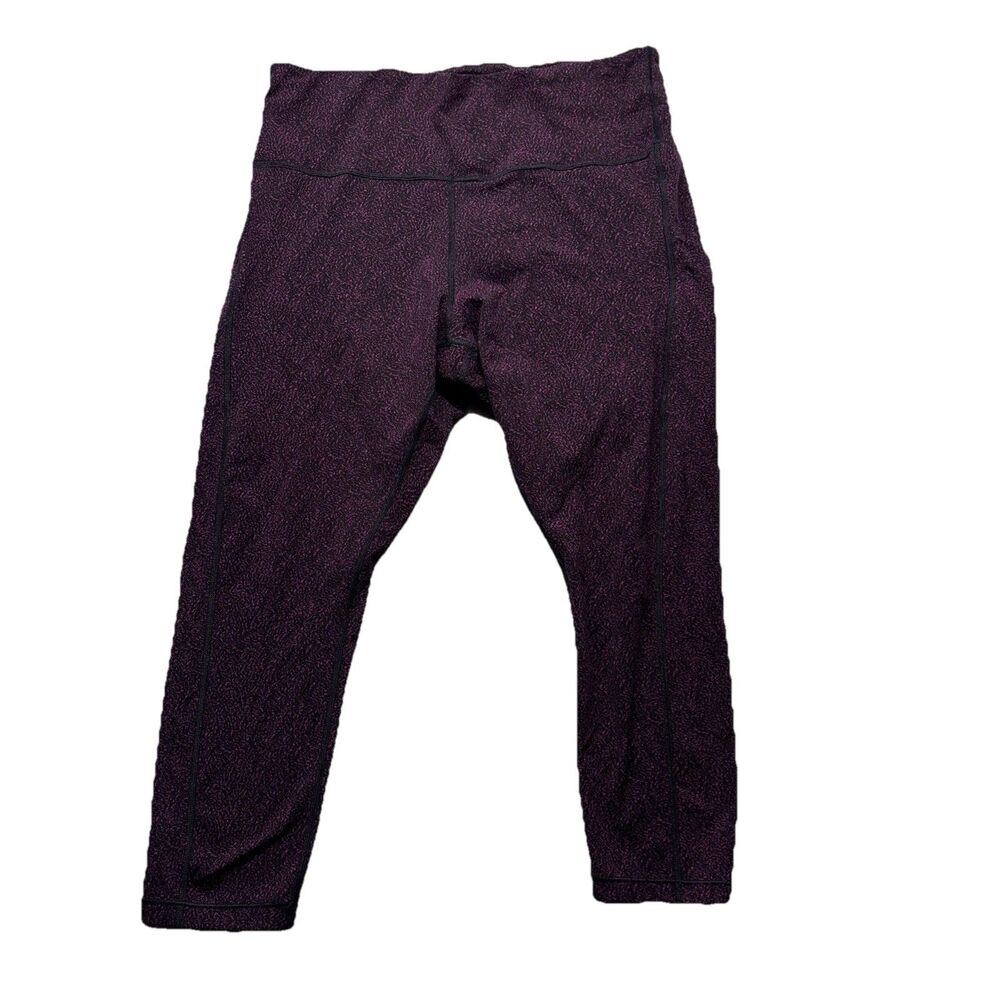Athleta Salutation Stash Pocket Textured 7/8 Tight Black And Pink Plus Size 2X